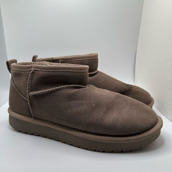 CUSHIONAIRE Cozy Boot 10 TAUPE - Picture 1 of 7